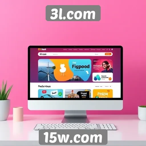 Navegação intuitiva e design do site 3l.com